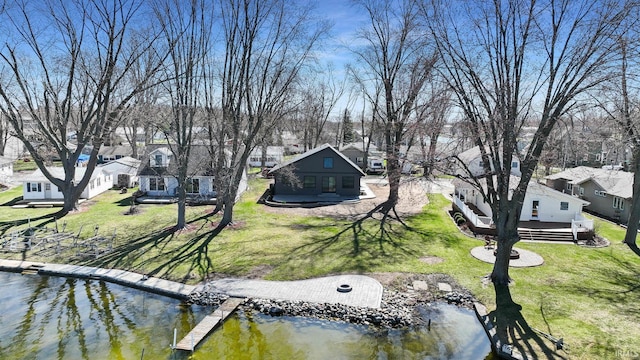 6540 S 070 E, Wolcottville, IN 46795 - dock area featuring a residential view and a yard