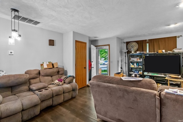 2704 President Ln, Kokomo, IN 46902 - living room featuring dark wood-style flooring