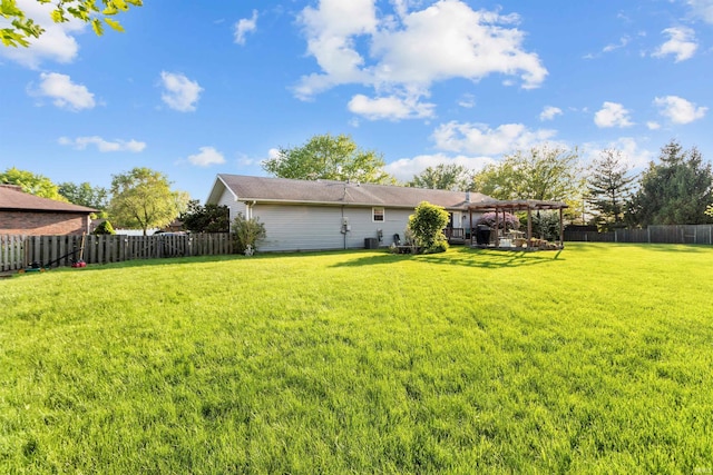 2704 President Ln, Kokomo, IN 46902 - view of yard featuring a pergola and cooling unit