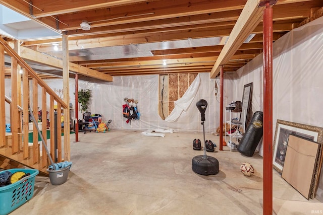 1927 Lighthouse Ln, Goshen, IN 46526 - view of unfinished basement