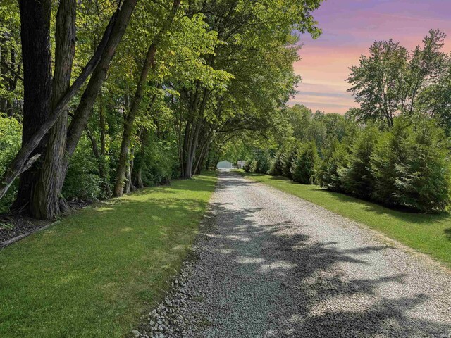 2548 N Letterman Rd, Paragon, IN 46166 - view of dirt / gravel road featuring a view of trees