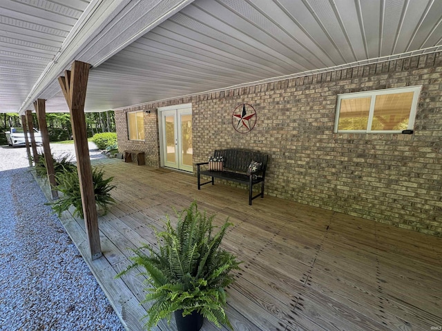 2548 N Letterman Rd, Paragon, IN 46166 - view of patio / terrace with a wooden deck