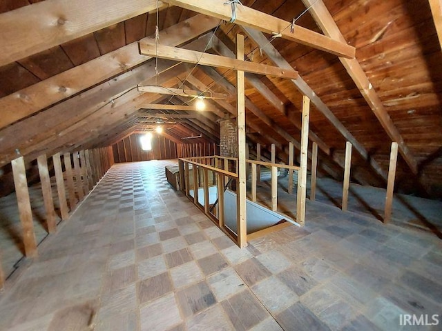 1800 N 350 W, Jasper, IN 47546 - unfinished attic featuring an upstairs landing