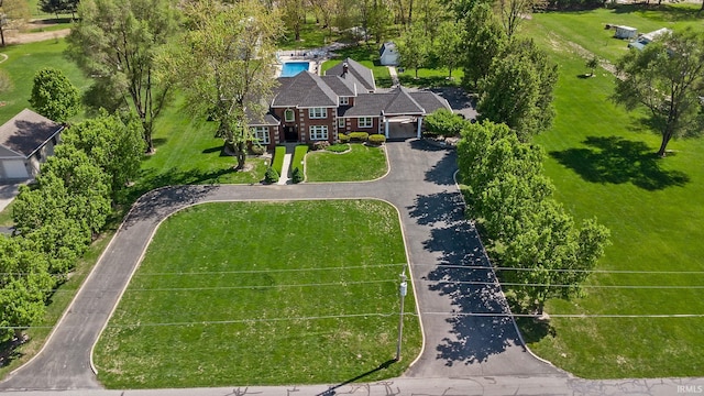 view from above of property