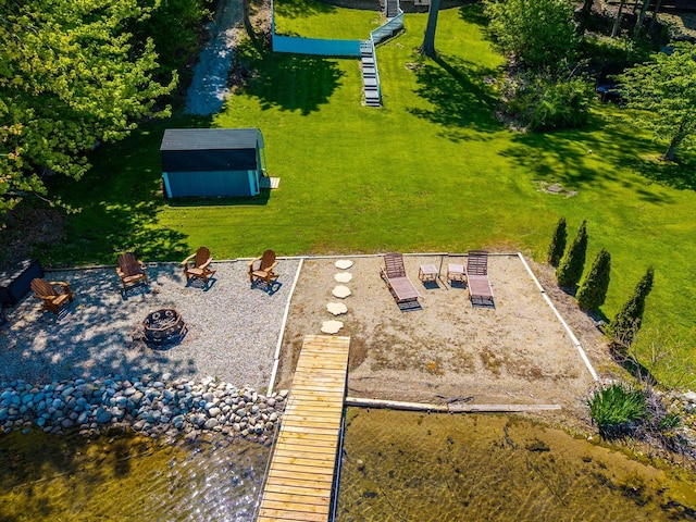 drone / aerial view