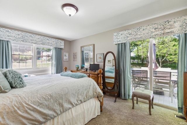 410 Longtree Ln, Logansport, IN 46947 - carpeted bedroom with access to outside