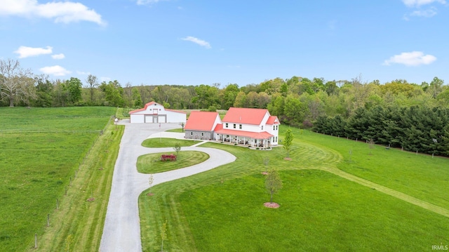 3367 E 550 S-57, Churubusco, IN 46723 - view from above of property with a forest