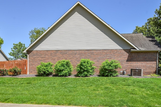 8122 Covington Ct, Newburgh, IN 47630 - view of property exterior featuring brick siding and central AC unit