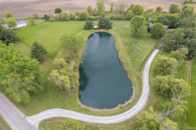 bird's eye view of a large body of water