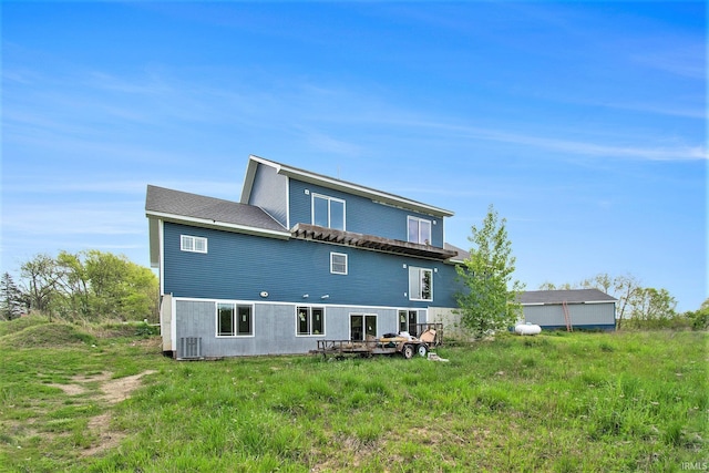 5025 N Elder Rd, Larwill, IN 46764 - rear view of property featuring central AC