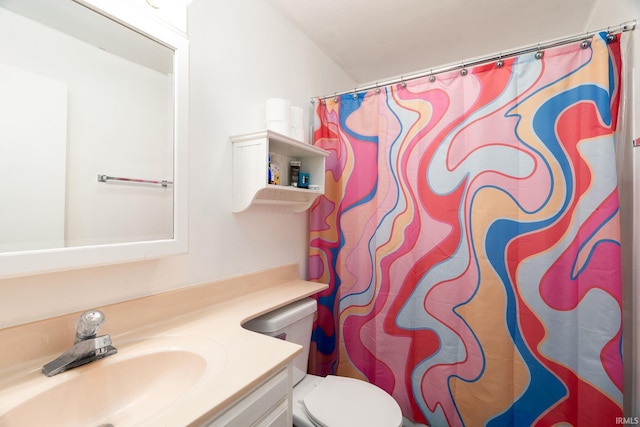 20 Gregory Ct, Lafayette, IN 47905 - full bathroom featuring vanity, toilet, and a shower with curtain