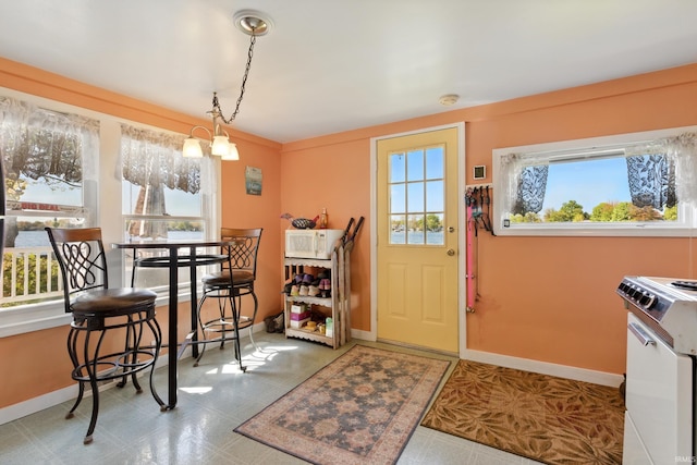 entrance foyer featuring baseboards