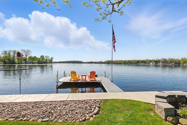 dock with a water view