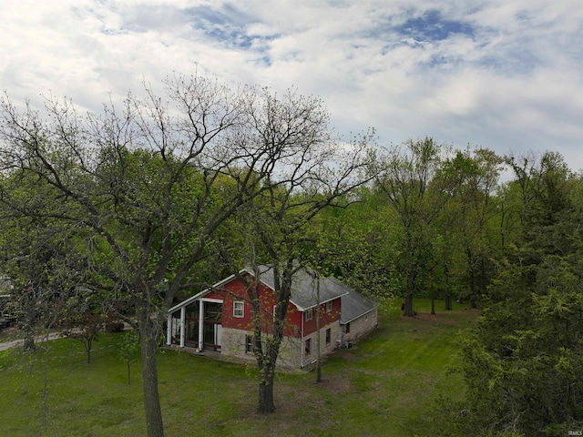 view from above of property