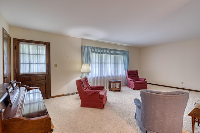 844 Old Plank Rd, Chandler, IN 47610 - carpeted living room with baseboards