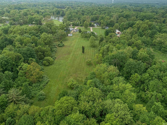 844 Old Plank Rd, Chandler, IN 47610 - aerial view of property and surrounding area with a forest