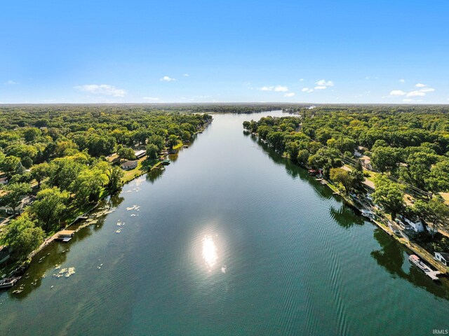 10140 Jefferson Rd, Osceola, IN 46561 - drone / aerial view of a forest and a large body of water