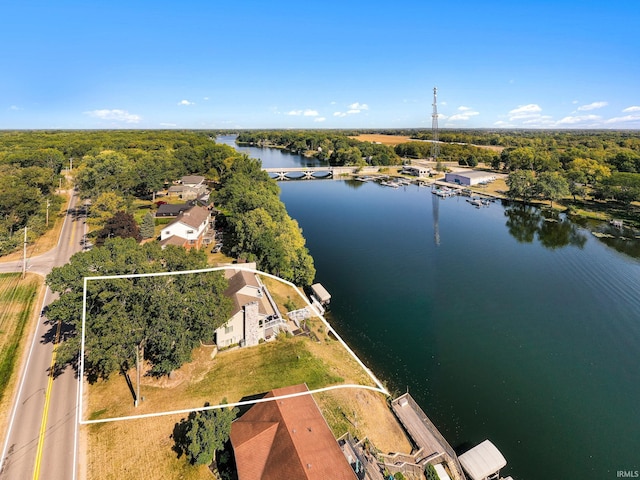 10140 Jefferson Rd, Osceola, IN 46561 - aerial view of property's location featuring property boundaries highlighted and a large body of water