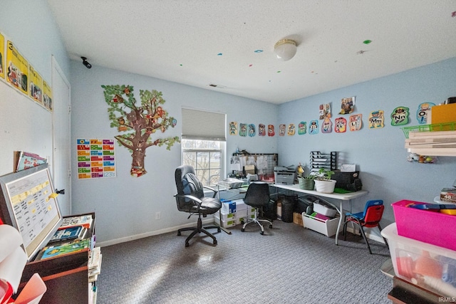 1308 Tedlee Dr, Kokomo, IN 46901 - carpeted home office with baseboards