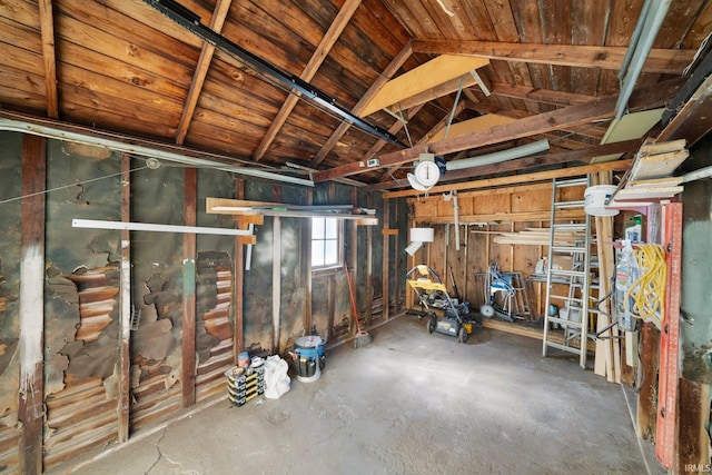 view of basement