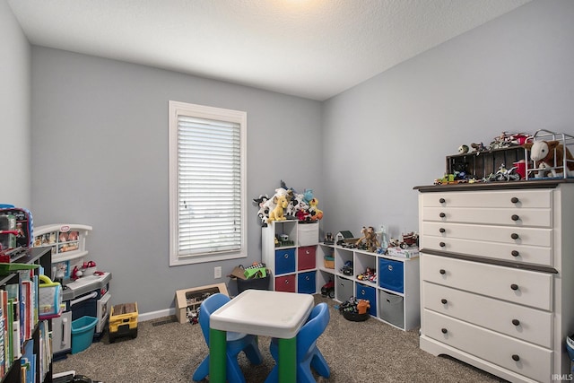 recreation room featuring carpet floors