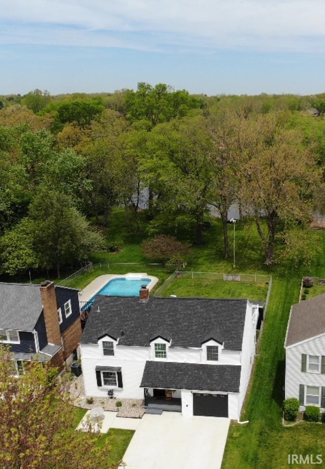 view of subject property