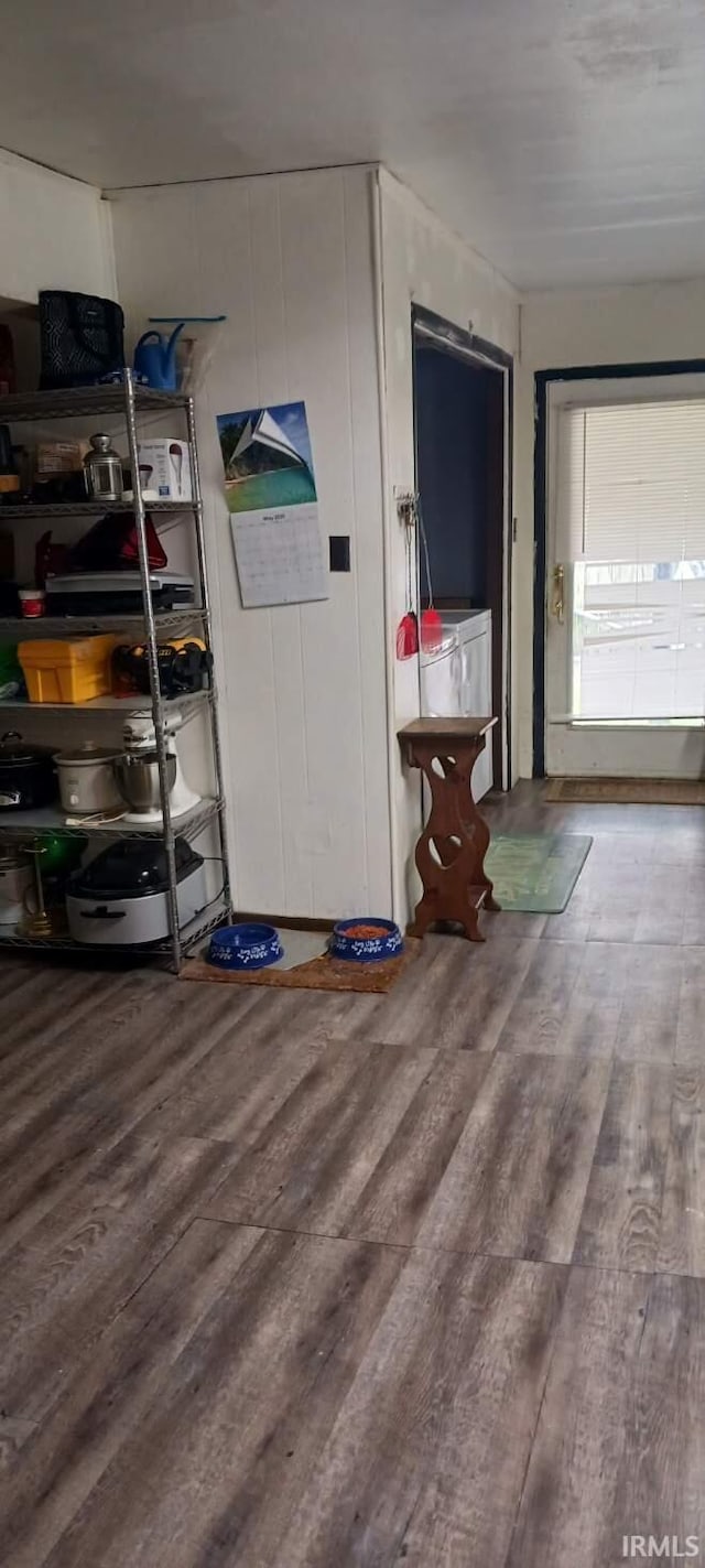 645 Dekemper Ln, Mount Vernon, IN 47620 - storage room with washing machine and dryer