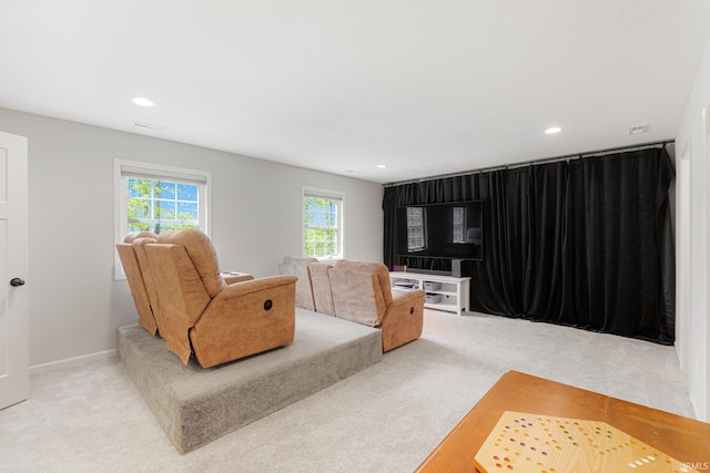 1004 Hathaway Rd, Fort Wayne, IN 46845 - carpeted living area featuring recessed lighting and baseboards