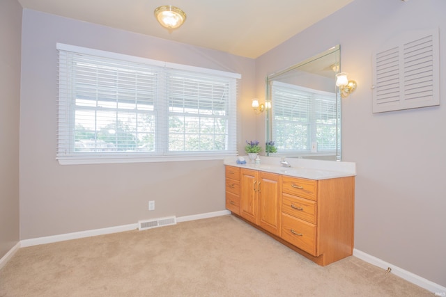 300 Springhaven Dr, Evansville, IN 47710 - bathroom with plenty of natural light, baseboards, and vanity