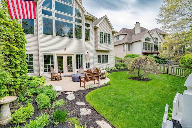 10528 Indian Ridge Dr, Fort Wayne, IN 46814 - back of house with french doors and a patio area
