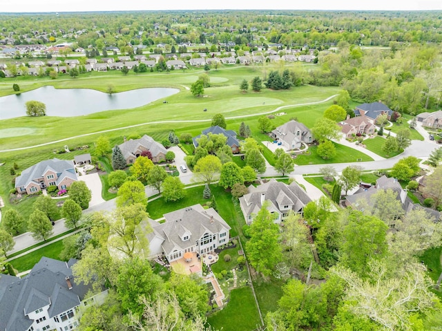 10528 Indian Ridge Dr, Fort Wayne, IN 46814 - aerial perspective of suburban area featuring a large body of water and a local golf course