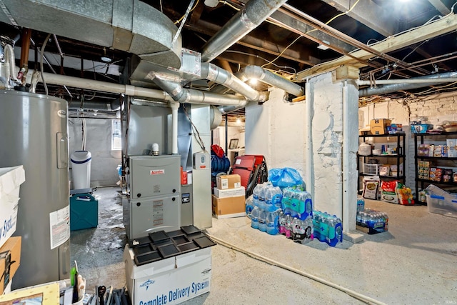 601 W Sycamore St, Kokomo, IN 46901 - unfinished below grade area featuring electric water heater