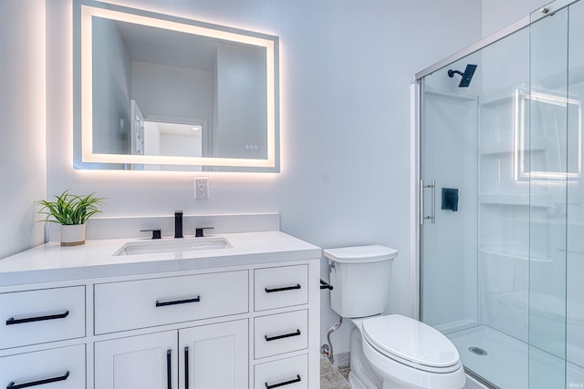3530 Montgomery Ct, Newburgh, IN 47630 - full bathroom featuring a shower stall, vanity, and toilet