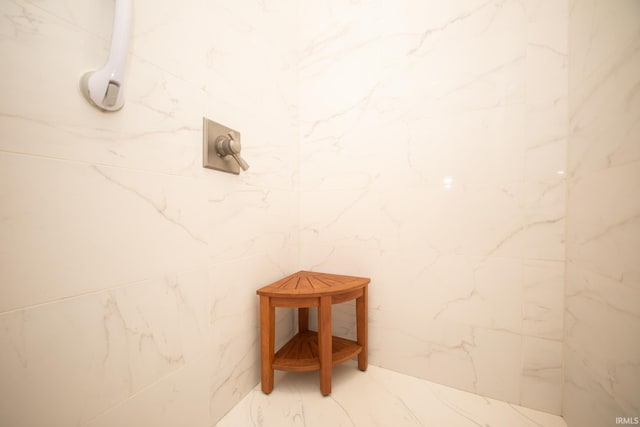 735 E Holland Dr, Bloomington, IN 47401 - full bath with a marble finish shower