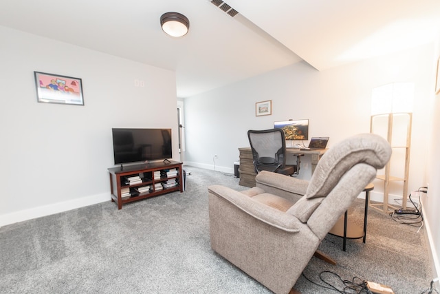 735 E Holland Dr, Bloomington, IN 47401 - living area featuring carpet flooring and baseboards