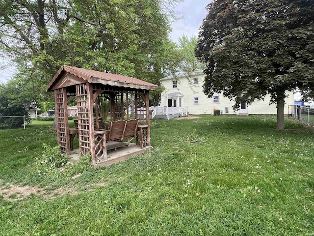 293 N 1100 E, Greentown, IN 46936 - view of yard with a gazebo