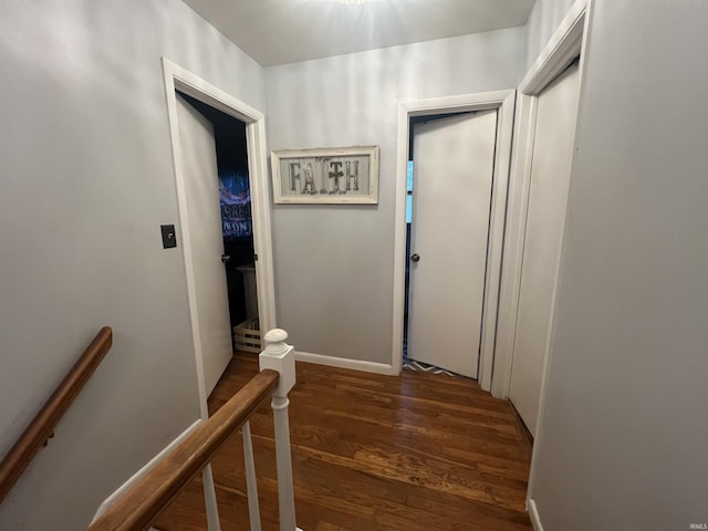 293 N 1100 E, Greentown, IN 46936 - corridor featuring an upstairs landing and wood finished floors