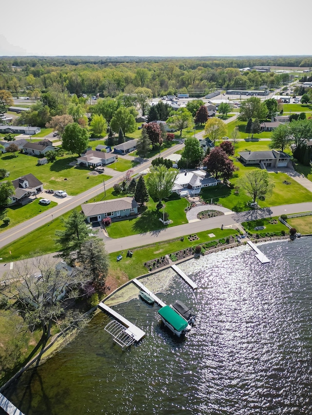 315 E Effie Mae St, North Webster, IN 46555 - aerial view of residential area with a large body of water