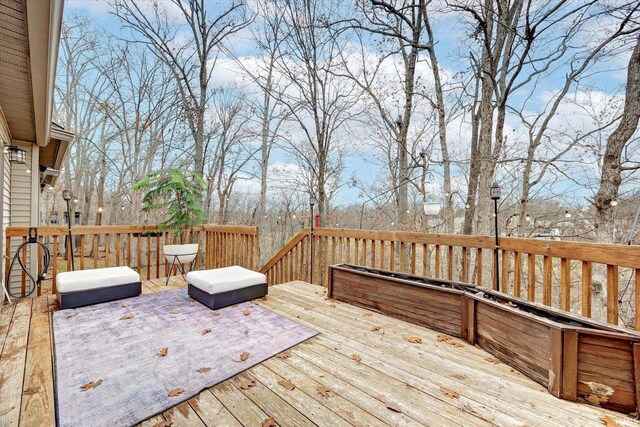 2344 E Linden Hill Dr, Bloomington, IN 47401 - view of wooden terrace