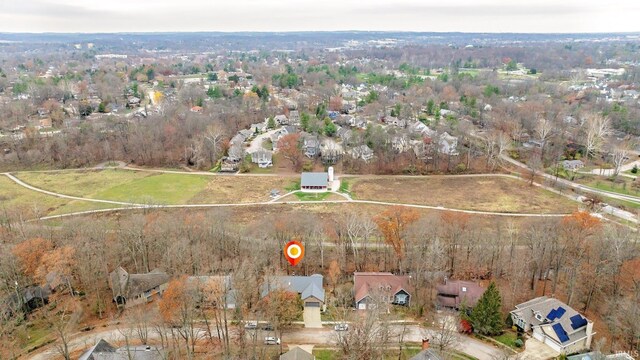 2344 E Linden Hill Dr, Bloomington, IN 47401 - aerial view of property and surrounding area featuring nearby suburban area
