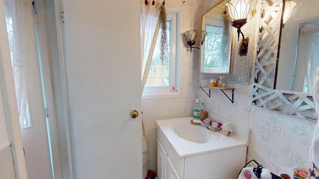 bathroom featuring vanity