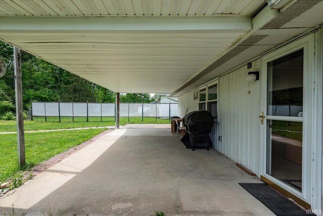 3721 W Maybury Mall, Bloomington, IN 47403 - view of patio featuring a grill and a carport