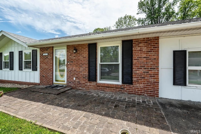 3721 W Maybury Mall, Bloomington, IN 47403 - entrance to property with board and batten siding and brick siding