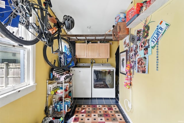 1021 W Wayne St, Fort Wayne, IN 46802 - laundry room with independent washer and dryer and cabinet space