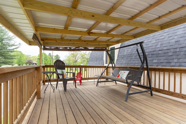 59000 Crumstown Hwy, North Liberty, IN 46554 - view of deck