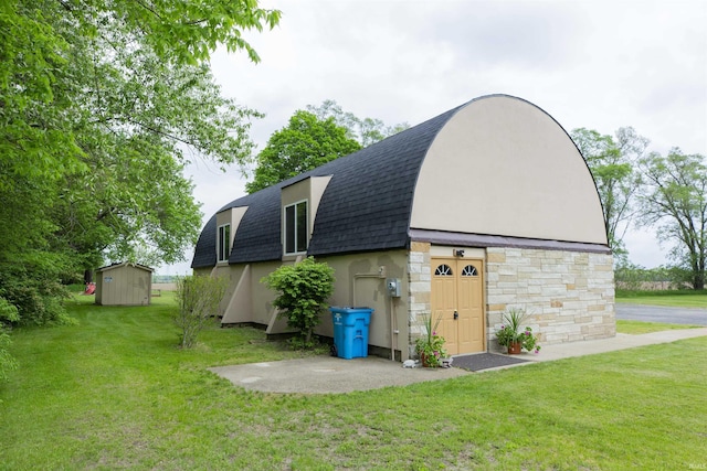 59000 Crumstown Hwy, North Liberty, IN 46554 - view of barn with a yard and a storage unit