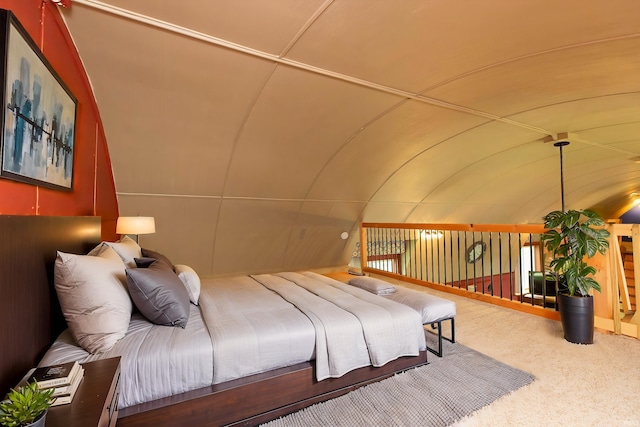 59000 Crumstown Hwy, North Liberty, IN 46554 - bedroom featuring lofted ceiling and carpet floors