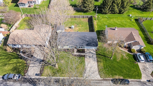 aerial perspective of suburban area