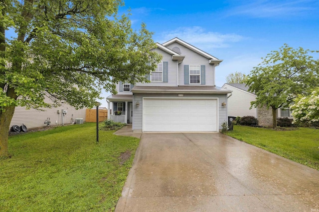 116 El Dorado Trl W, Fort Wayne, IN 46825 - traditional-style house with an attached garage and concrete driveway