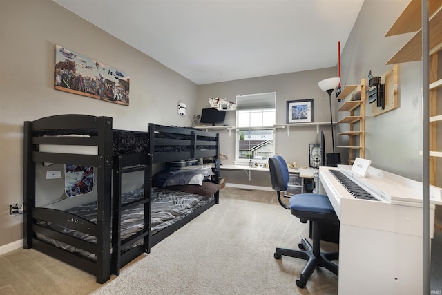 116 El Dorado Trl W, Fort Wayne, IN 46825 - carpeted bedroom with an office area and baseboards